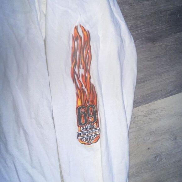 HARLEY-DAVIDSON 2009 69th Sturgis Long Sleeve Shirt XL Tshirt Devils Tower Run - Picture 3 of 8